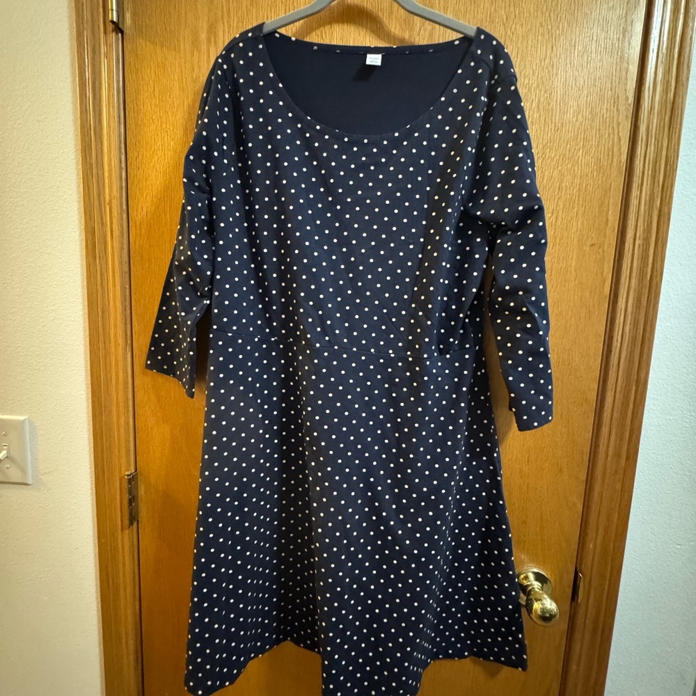 Polka Dot Navy Dress old navy new no tags xl
